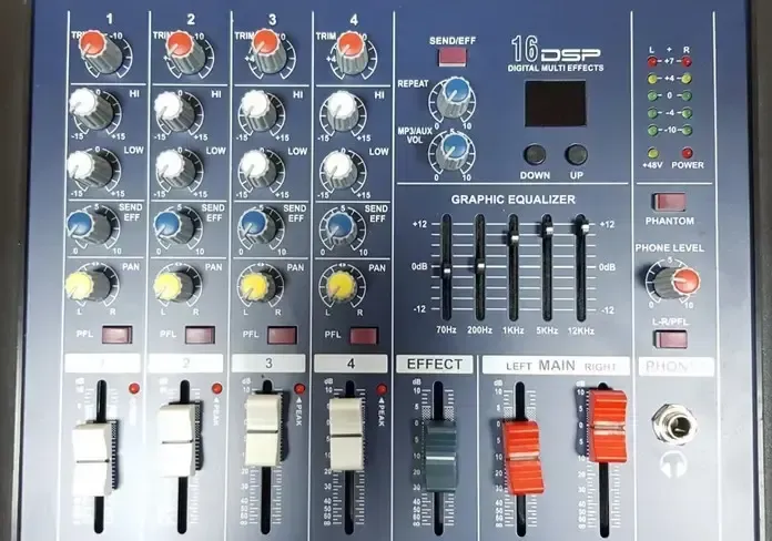 Звуковой микшерный пульт MX 4200D-2A аудиокшер звуковой микшерный пульт 4-канальный усилитель Коломия - фото 3