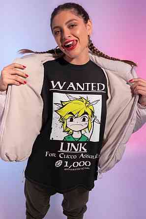 Футболка аниме Легенд Зелда Линк То оверсайз (S/M/L) Черний AnimeJ0977 Днепр