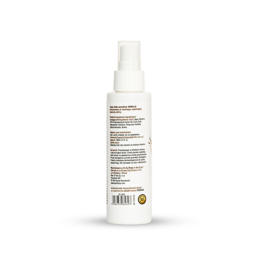Інтимний лубрикант MyLove Taste-slide sensitive-vanilla 100 ml Sex Aura Київ - фото 8