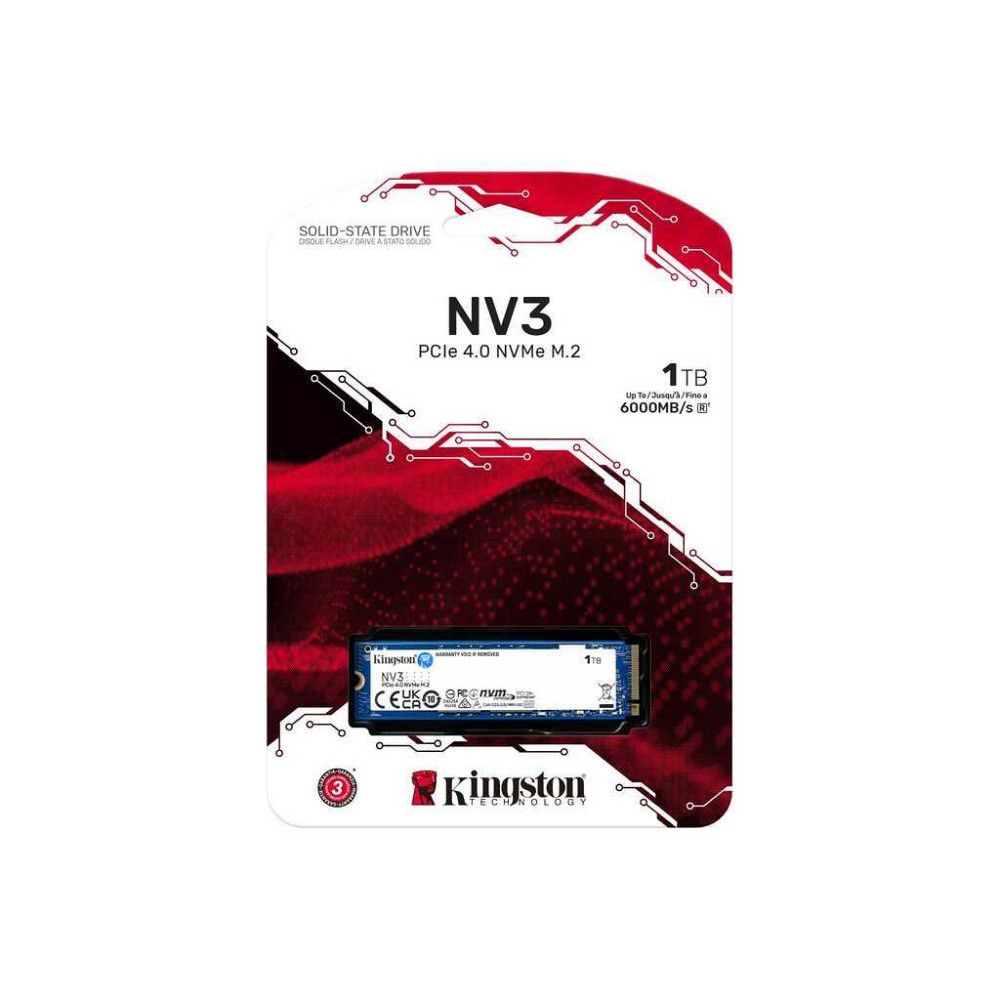 Накопитель SSD M.2 Kingston NV3 1000GB NVMe 2280 PCIe 4.0 x4 3D NAND Одесса - изображение 2