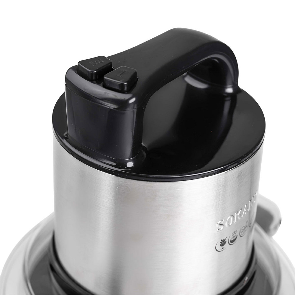 Sokany Чопер подрібнювач з чашею 3,5 літри м'ясорізка 4 леза нержавіюча сталь м'ясорубка Sokany Коломия - фото 3