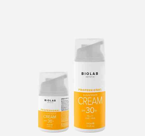 Крем из SPF 30+ Sunscreen cream SPF 30+ BIOLAB Estetic, 100 мл Днепр