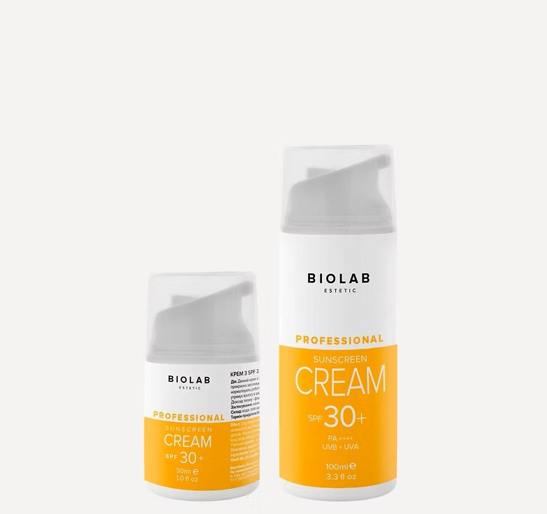Крем из SPF 30+ Sunscreen cream SPF 30+ BIOLAB Estetic, 100 мл Днепр - изображение 1