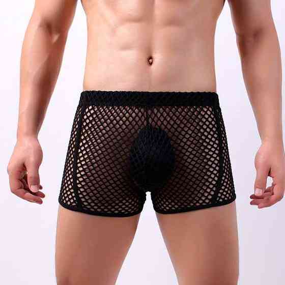 Мужские трусы боксеры в сетку Clever-Menmode черный XL Винница