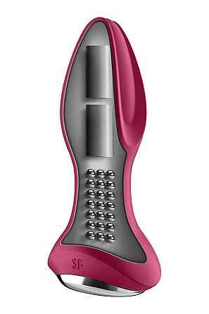Анальна смарт вібропробка із перлинним масажем Satisfyer Rotator Plug 2+ Violet Sex Aura Київ