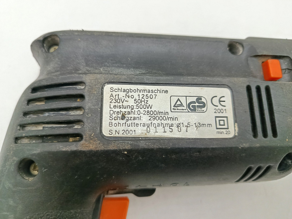 Ударний дриль Brüder Mannesmann 500W Art.12507 (товар вживаний) Луцк - изображение 3