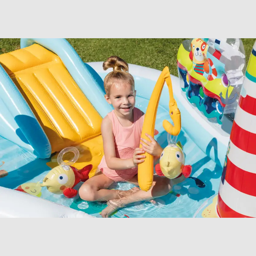 Надувной игровой центр бассейн с горкой 218 х 168 см Intex 57162 Киев - изображение 6