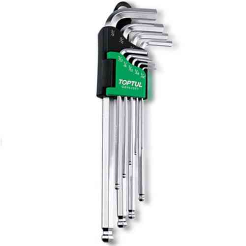 Набор шестигранников дюймовых с шаром TOPTUL 1/16"-3/8" 9ед. GBAL0901 Одеса