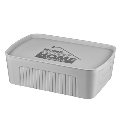 Контейнер для хранения Ardesto С крышкой Серый 13 л (ARHC2513G) Винница - изображение 1