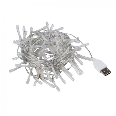 Гірлянда YES! Fun Нитка 70 LED Холодно-біла 4.9 м Мерехтіння USB (975063) Вінниця - фото 2