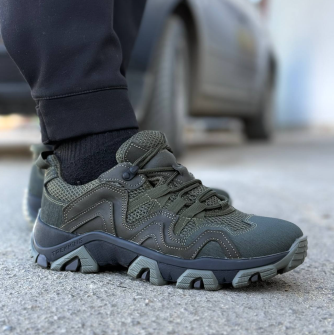 Військові тактичні кросівки олива – чоловічі шкіряні, тактичні, міцні, універсальні, демісезонні Львів - фото 9