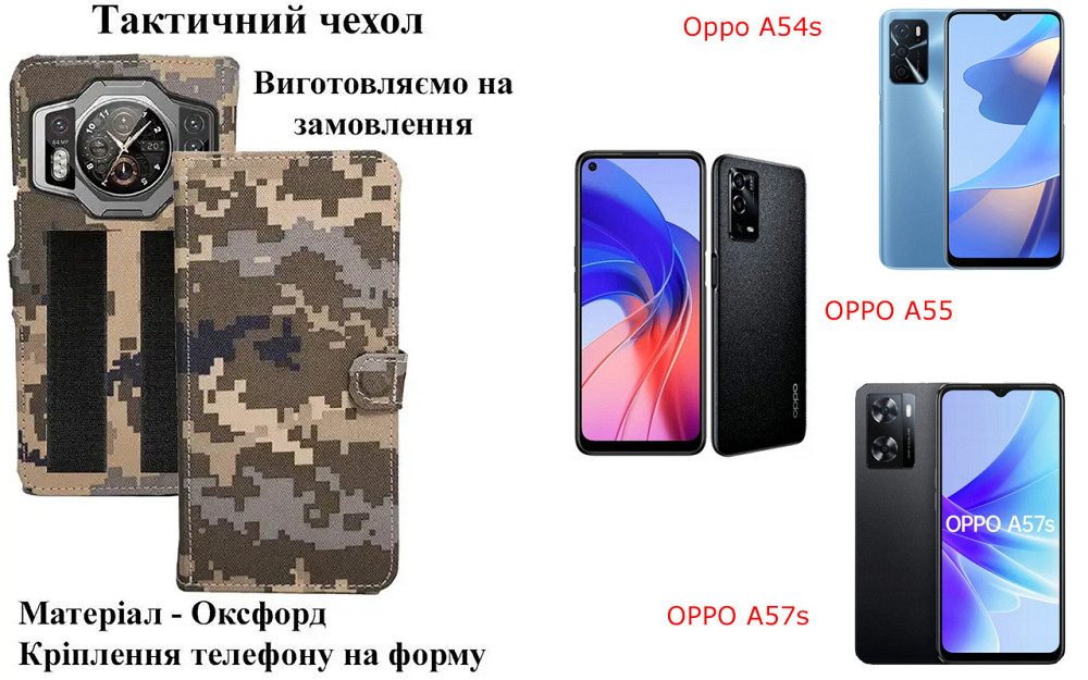 Тактичний чохол для Motorola Moto G41, Moto G42, кріпиться до спорядження на липучці Київ - фото 1