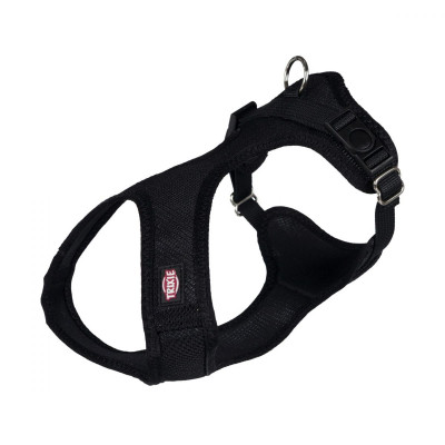 Шлей для собак Trixie Soft нейлоновая S-M 35-60 см/20 мм черная (4047974162811) Винница - изображение 1