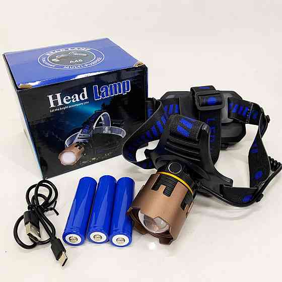 Фонарь налобный A50-TG, Power Bank 3x18650 GY-22 Львов