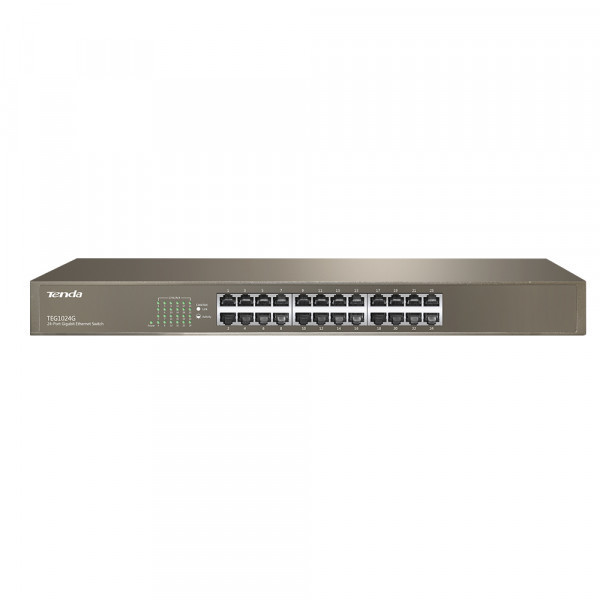 Комутатор TENDA TEG1024G 24port 10/100/1000/BaseT rackmount 19