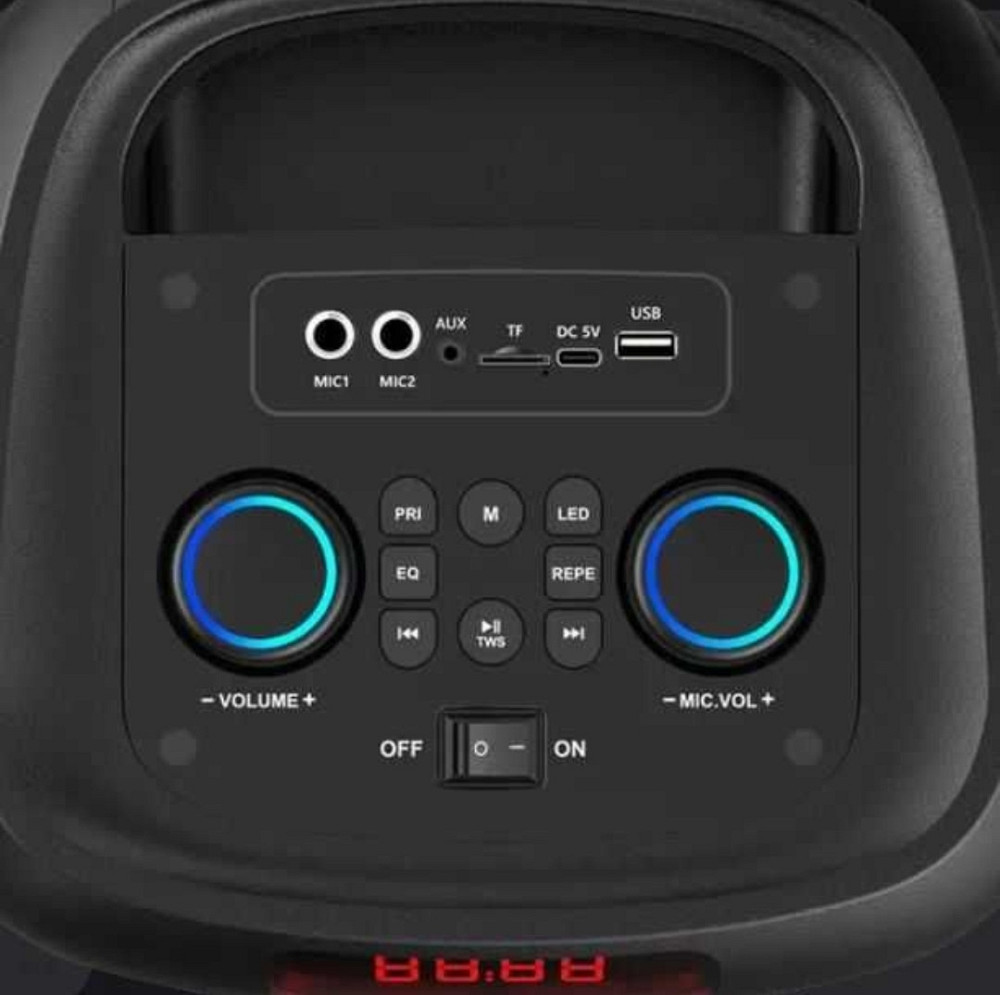 Колонка большая блютуз громкая с микрофоном FM для праздников мероприятий дачи дома. Харьков - изображение 1