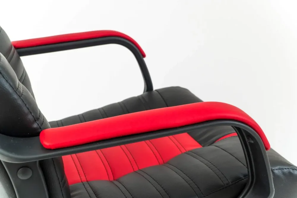 Офісне Крісло Керівника Richman Atlant Fly 2230-2210 Підлокітник Річ Пластік М1 Tilt Червоно-чорний Київ - фото 4