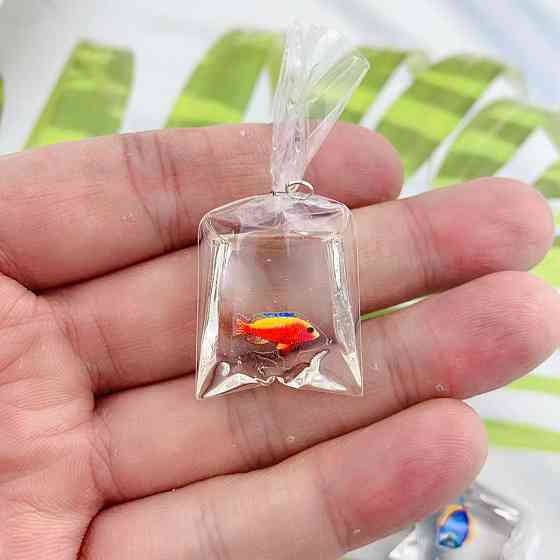 Сережки для детей Рыбки 27 на 23 мм оранжевый Киев