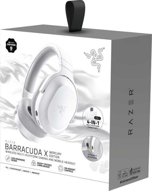 Гарнітура Razer Barracuda X 2022 Mercury (RZ04-04430200-R3M1) Білий Харьков - изображение 7
