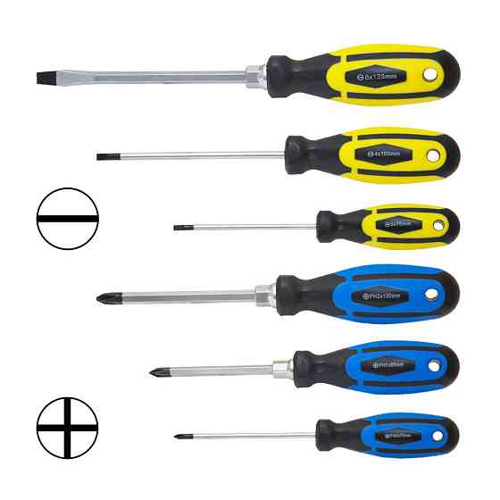 Набор отверток усиленных под ключ 6шт CrV SIGMA (4001151) Ровно