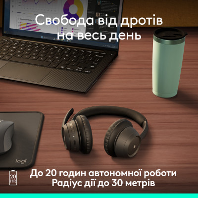 Навушники Logitech Zone 305 for Business Bluetooth Black (981-001458) Вінниця - фото 7
