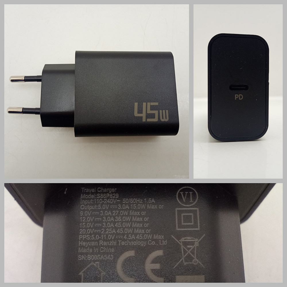 Адаптер живлення PD Type C 45W Луцьк - фото 1