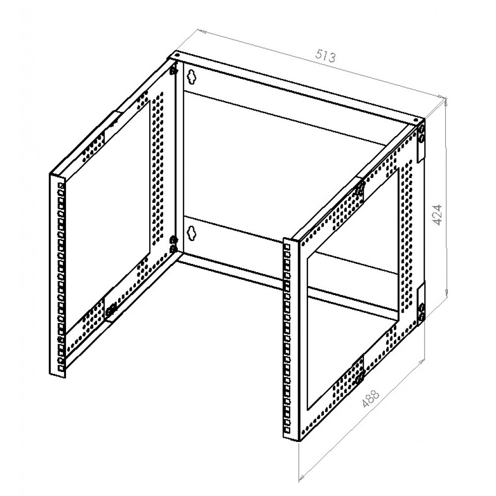 Кронштейн настінний CMS CMS-WB9U-480V-BK 9U чорний Київ - фото 3