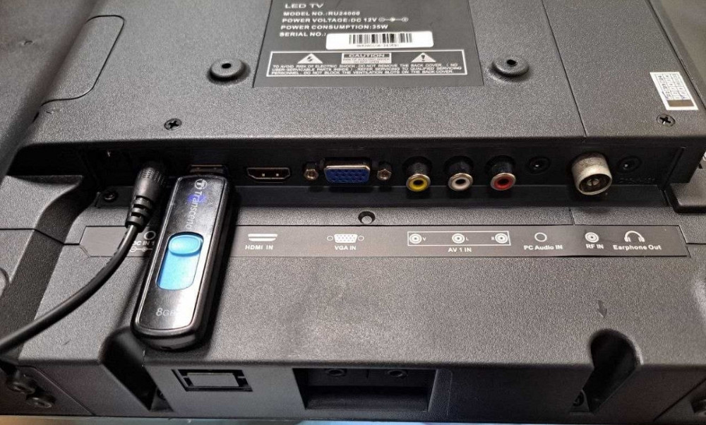 Телевизор SlimTV+T2 24 дюйма 12/220V FULL HD/USB/HDMI LED телевізор. Киев - изображение 3