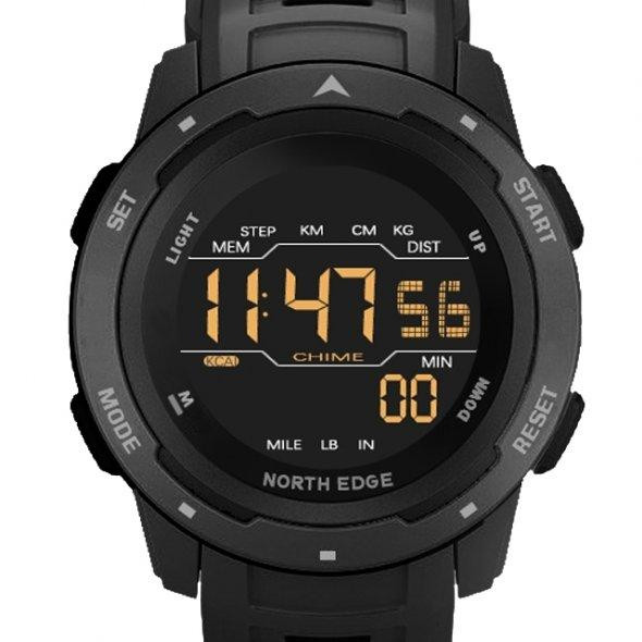 Тактические часы North Edge Mars Pro Black 5Bar (Черный) Винница - изображение 3