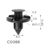Натискна кнопка кріплення Clipss 11395 — Nissan, Honda, Mitsubishi | MR328954, 91545-SE0-00, 01553-09321 Ковель