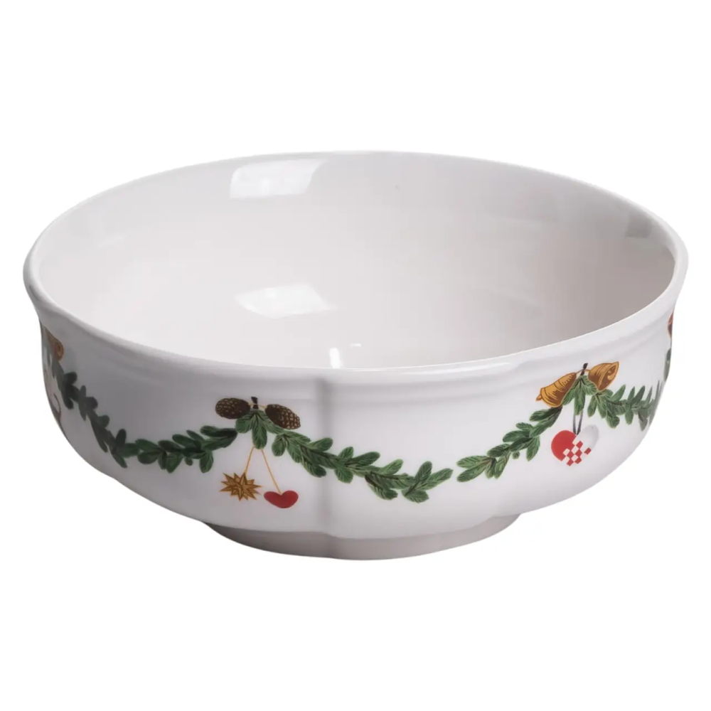 Yiwu Тарілка супова новорічна 14,5 см порцелянова з різдвяним декором YY78-11A-3 Коломия - фото 1