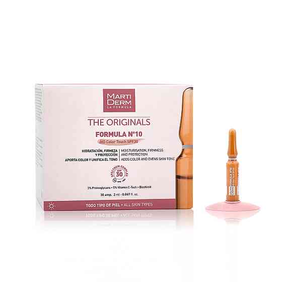 Мартідерм Оріджиналс Формула N10 Колор Тач Martiderm Originals Formula №10 HD Color Touch SPF30, 30 ампул Дніпро