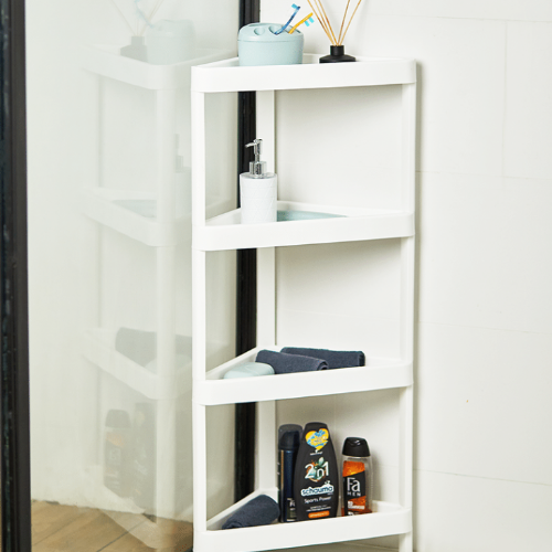 Полиця кутова 45*26*105см пластик білий Алеана Житомир - изображение 3