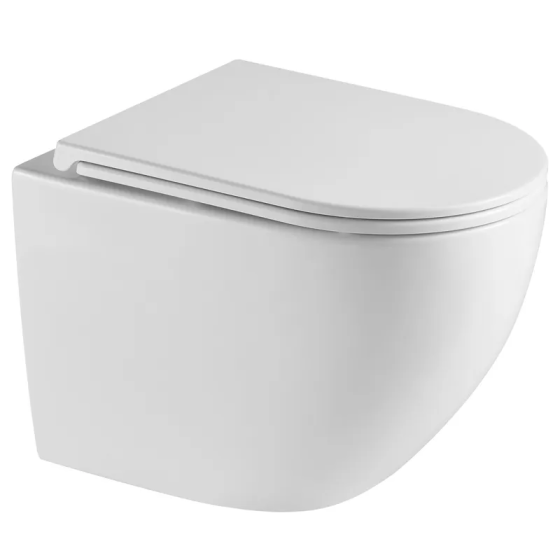 Унітаз підвісний Mixxus Premium Ellipse-0303-R 520x365x360mm, система змиву Rimless (MP6463) Київ