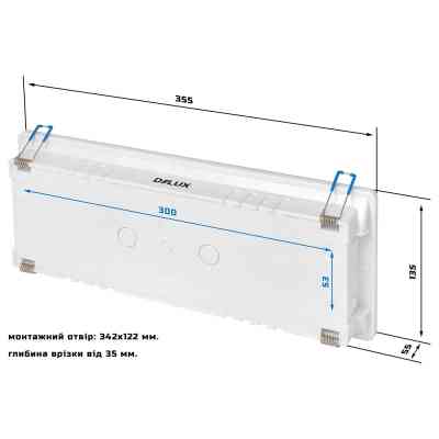 Светильник Delux REL-204 (3.7V2,2Ah) 40 LED 4W (90022962) Винница