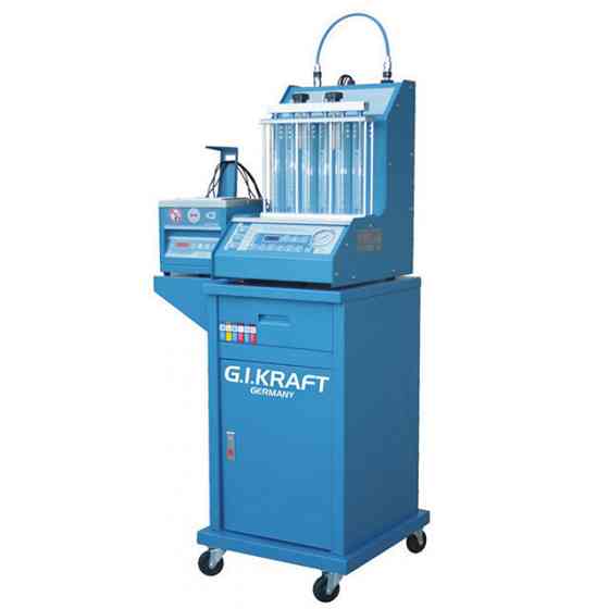 Стенд для промивання форсунок (6 форсунок, візок, ПЗ-ванна з таймером) G.I. KRAFT GI19113 Одеса