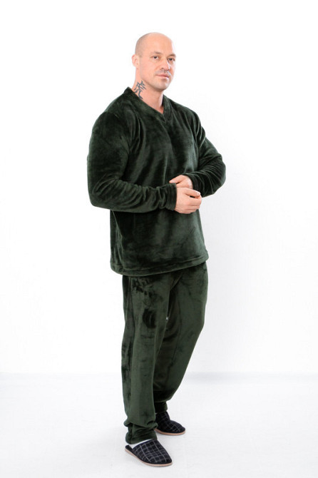 Пижама мужская теплая (домашний мужской комплект) махра топ Киев - изображение 5