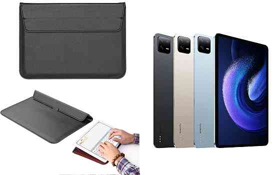 Чохол-конверт VitoCase для Xiaomi Pad 6, Pad 6 Pro, Pad 6S Pro, з функцією підставки для планшета Чорний Київ