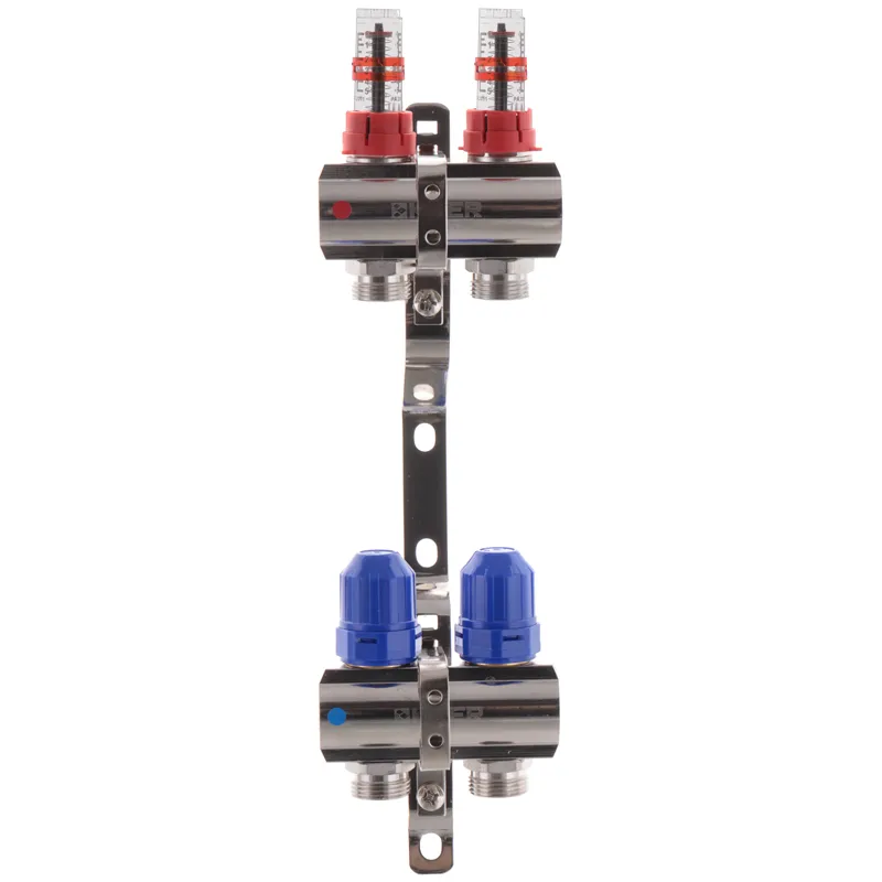 Колекторний блок з витратомірами Koer KR.1110-02 1"x2 ways (KR2639) Київ - фото 1