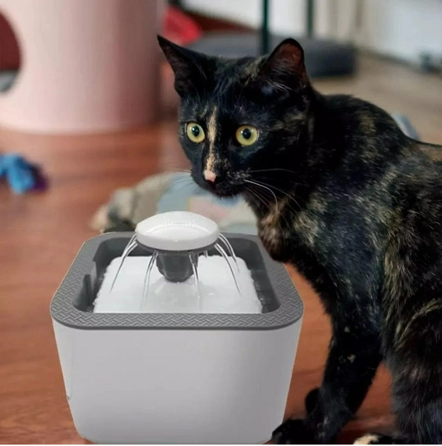 Автоматична напувалка - фонтан для тварин Pet Water FOUNTAIN 2,5 л, живлення від USB, три способи подачі води Одеса - фото 2