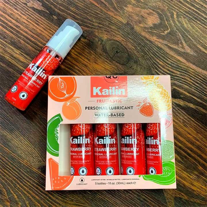Їстівний лубрикант Kailin 30 мл Полуниця — Інтимне мастило Вінниця - фото 3