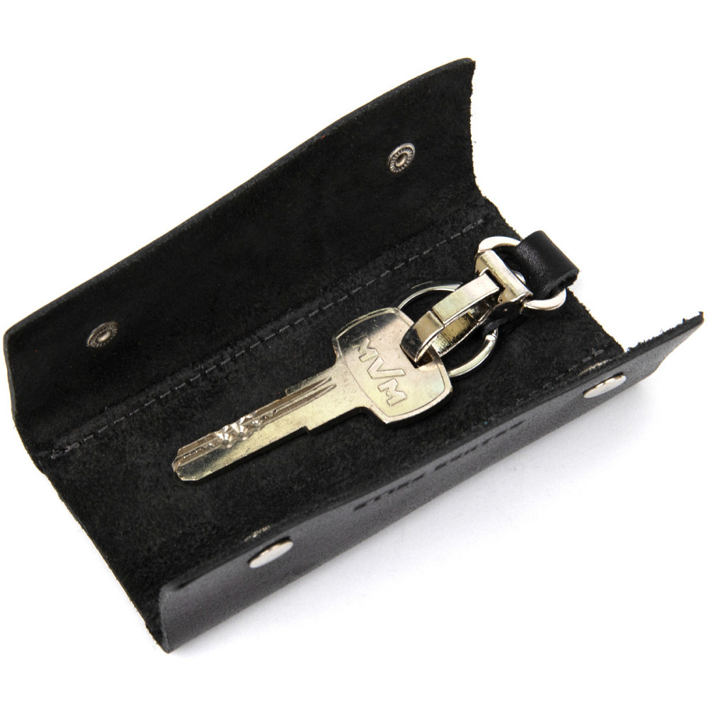 Універсальна шкіряна ключниця GRANDE PELLE 11351 Чорний Київ - фото 5