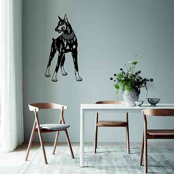 Декоративне настінне Панно «Доберман», Декор на стіну Київ