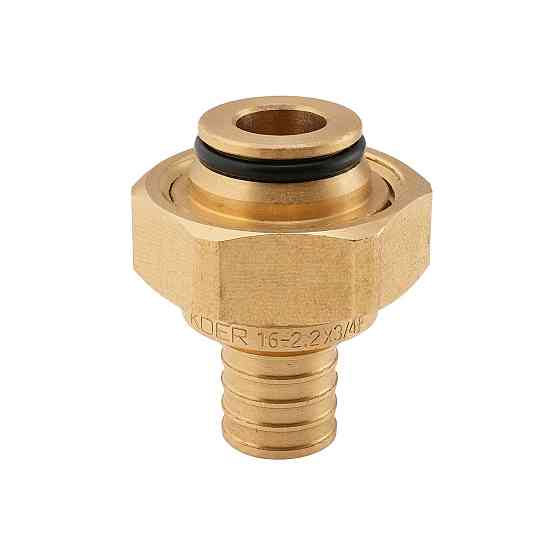 Переходник под евроконус с накидной гайкой Koer KA.A08F-16E - 16(2.2mm) x 3/4