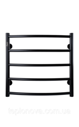 Полотенцесушитель Черный Нержавейка UNIO 500x530-5 Лесенка Дуга Елит Черная Черновцы