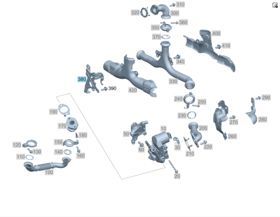 Mercedes-Benz  A2761402240 Кронштейн захисних екранів турбіни C-Class Cabrio A205 C-Class Estate S205 C-Class Coupe С205 C-Class W205 GLC X253 GLC Cou Одесса