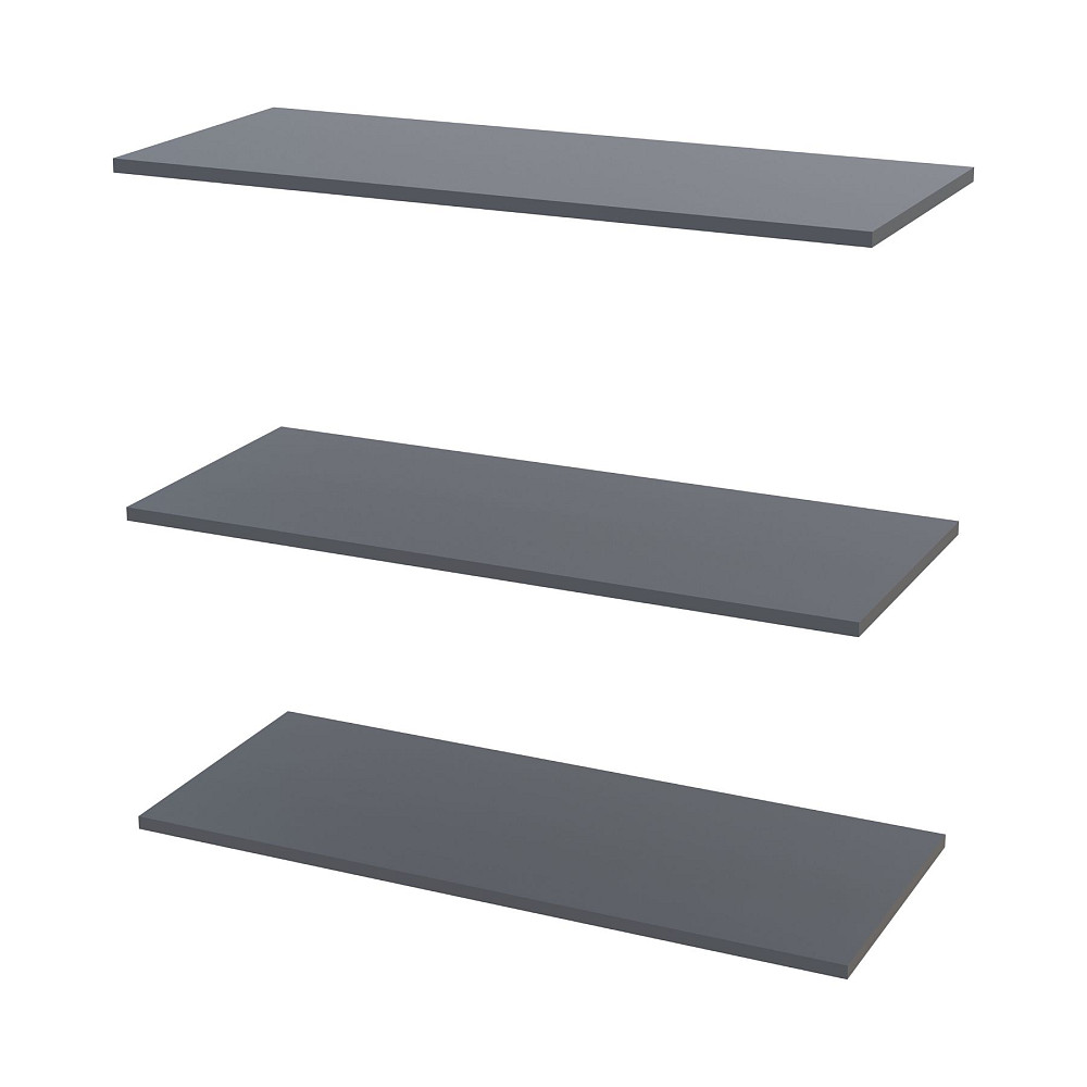 Шкаф распашной с полками Doros Промо 90х48х204 см Графит (DRS-011202) Львов - изображение 5