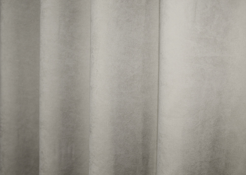 Комплект штор на люверсах VR-Textil Мікровелюр Petek YL № 1803ш Світло-сірий 150х270 см 2 шт (37-0269) Київ - фото 8