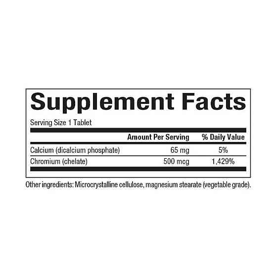 Хром хелат Natural Factors Chromium GTF Chelate 500mcg 90 таб Киев
