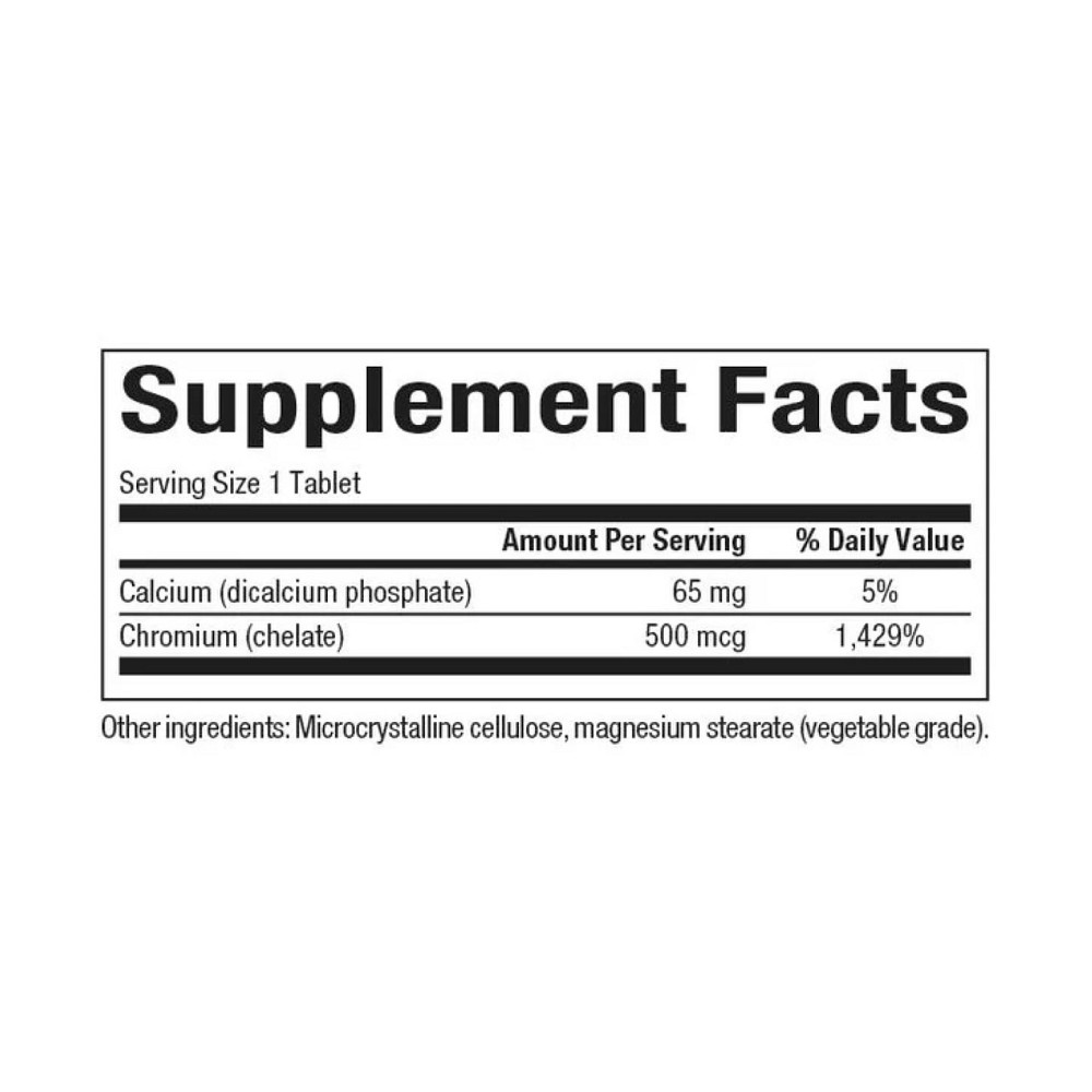 Хром хелат Natural Factors Chromium GTF Chelate 500mcg 90 таб Киев - изображение 4